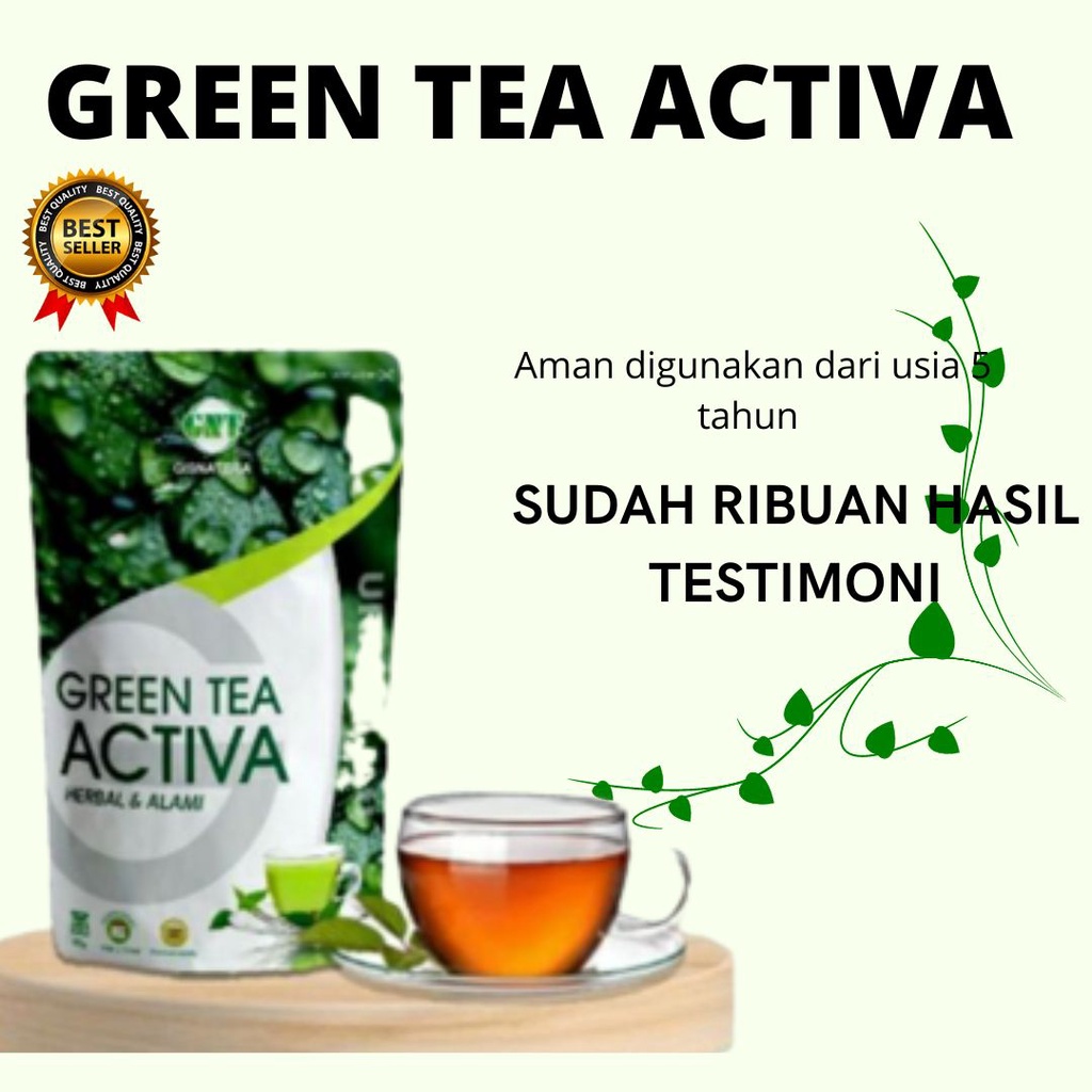 

〖[COD]〗/【F⚡ASH SALE✅】/〖[Star]〗 || GREEN TEA ACTIVA teh pelangsing urai || PELANGSING AMPUH !! || GREEN TEA ACTIVA varian urai