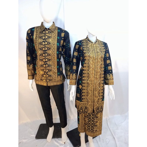 couple songket model kebaya/baju kurung/pilihan warna chat
