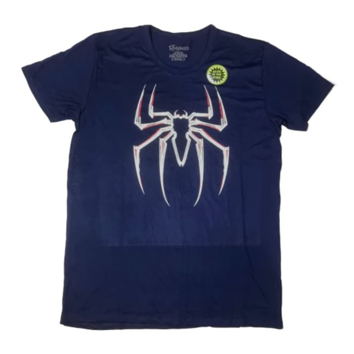 Kaos Pria Spiderman Logo Glow in the dark Baju Atasan Tshirt Superhero Rhymes Big Size Jumbo XXXL