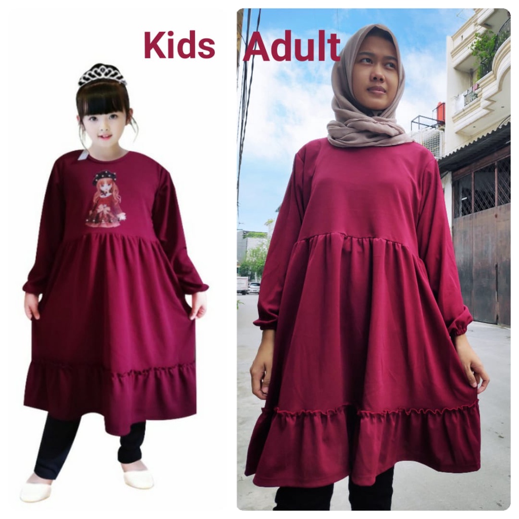 MOMOGI- TUNIK DEWASA JESSICA / TUNIK POLOS PREMIUM DEWASA / ALL SIZE