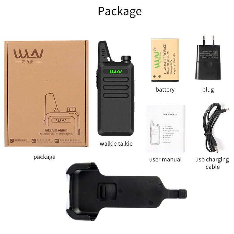 HT WLN KD-C1 ( 1 Dus isi 2 HT ) Sinle Band Walkie Talkie Handy TAlky | H T W LN KD C1 Single-Band  Walky Talky Handie Talkiy | Radio Komunikasi WLN Wolki tolki