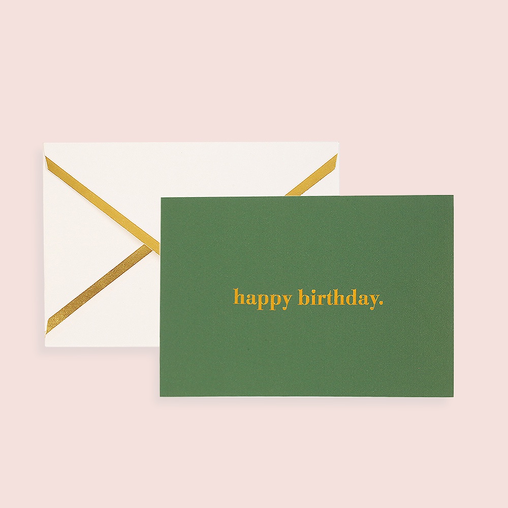 

HAPPY BIRTHDAY Greeting Card - Kartu Ucapan Hadiah Selamat Hari Ulang Tahun - LOULOUROSE
