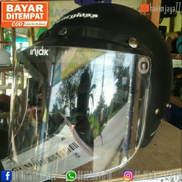 HELM CARGLOSS ORI HITAM DOFF