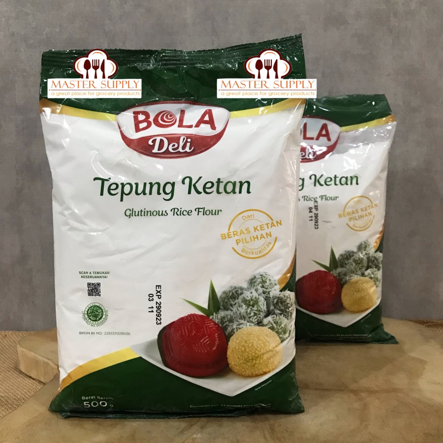 

BOLA DELI GLUTINOUS RICE FLOUR 500 GR / TEPUNG KETAN HIGH QUALITY