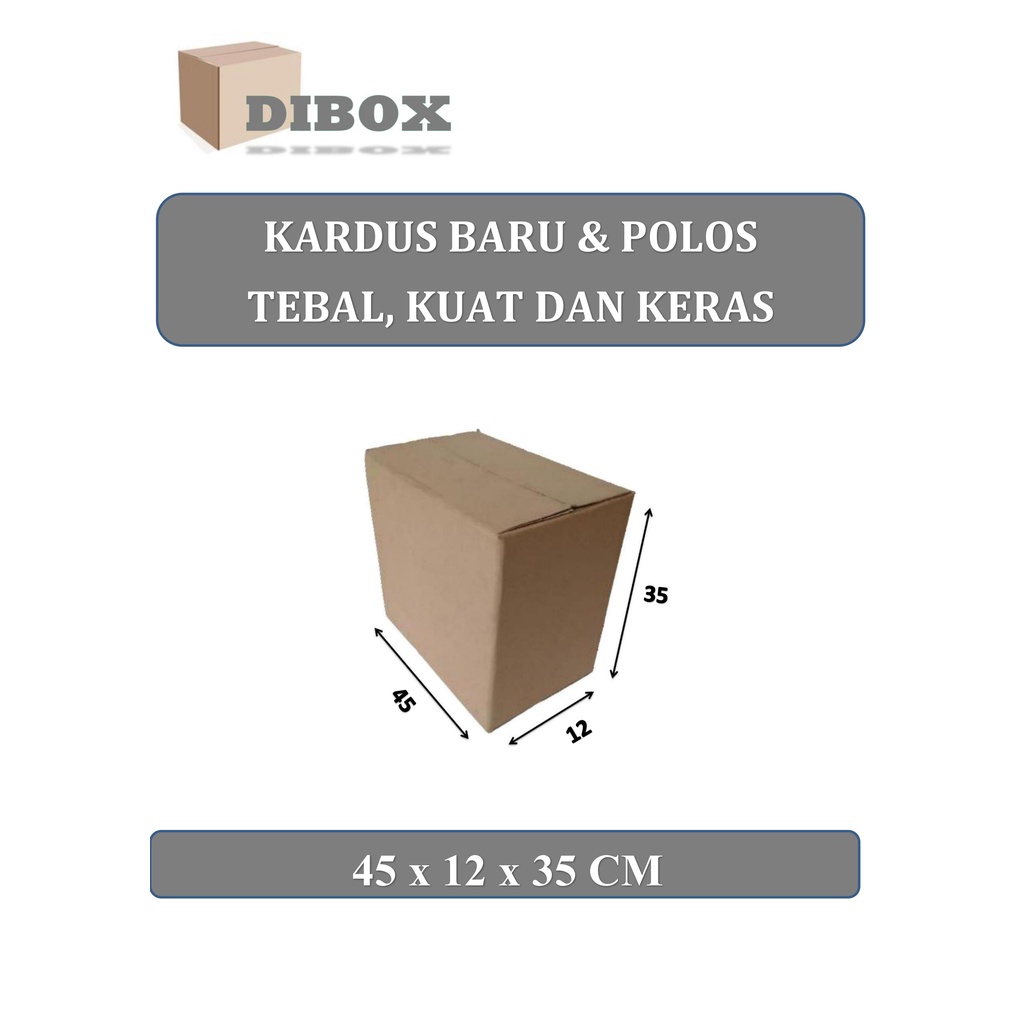 

KARDUS/BOX KARTON POLOS Uk 45 x 12 x 35 cm