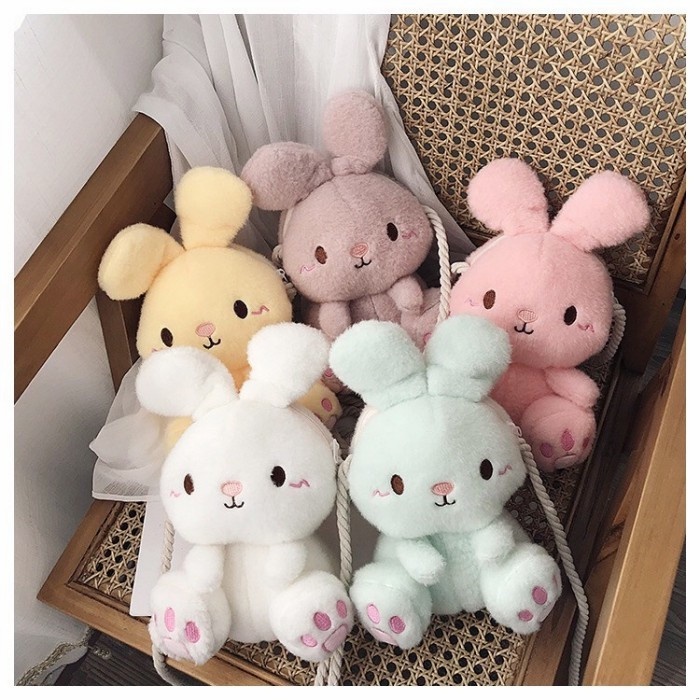 Tas Selempang Anak Boneka Lucu Tas Wanita Remaja Rabbit Kelinci Import