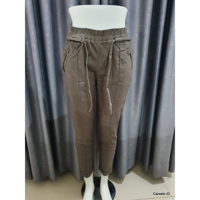  Celana  Baggy  Baggy  Pants  Bahan Twill Strecth Uk M L 