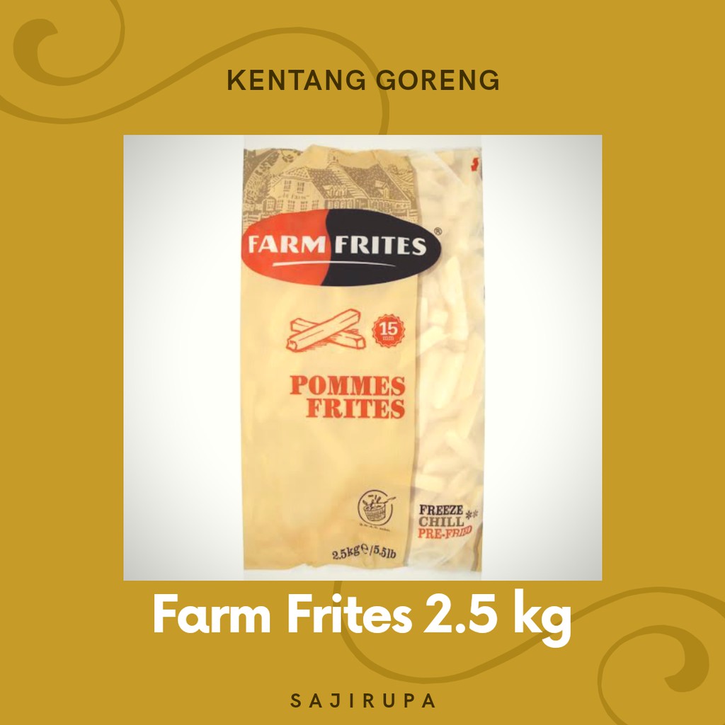 

Kentang Goreng Farm Frites 2.5 Kilogram