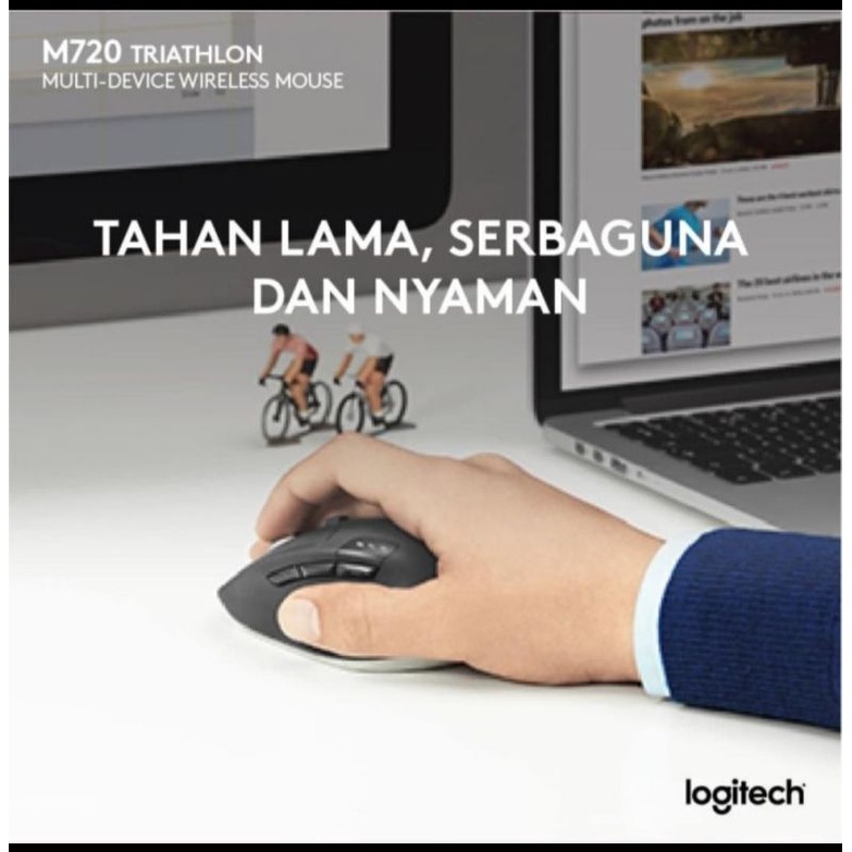 Mouse Wireless Logitech M720 TRIATHLON Multi device wireless mouse Bluetooth ORIGINAL