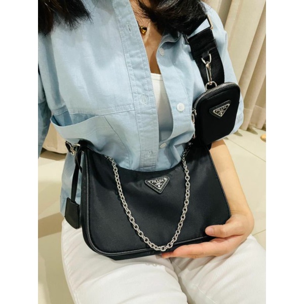Prada Bag Multi Pochette - Tas Selempang Import