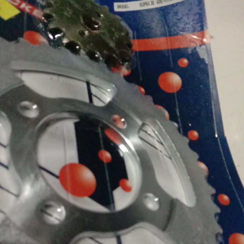 GEAR Gir Set Depan+Belakang 428 SUPRA X 100 X100 FIT LAMA OLD 38-T 15-T Sprocket Girset Gearset-1