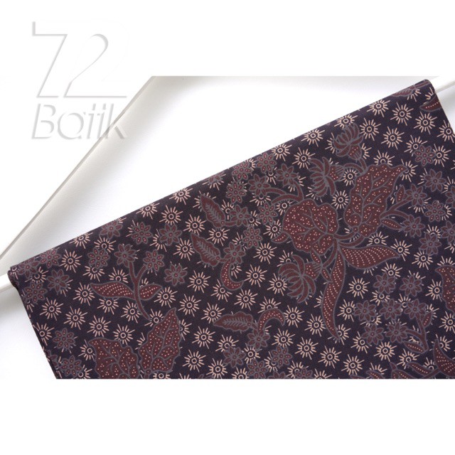 KEMEJA BATIK PRIA Hem Lengan Panjang Premium Warna Coklat Tua 722527 Cap 72 - Baju Kemeja Atasan Pakaian Setelan Batik Pria Cowok Laki Laki Remaja Keluarga Kantor Lengan Panjang Modern Slimfit Slim Fit Premium Kekinian