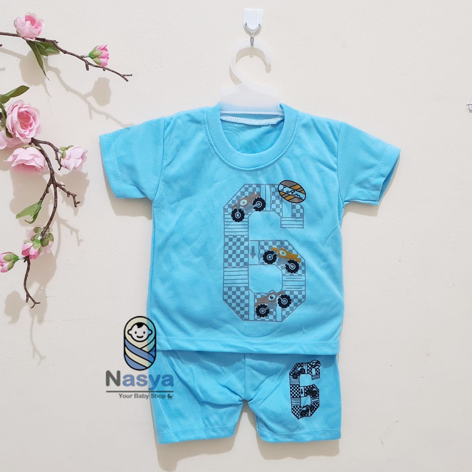 [J-005] Setelan Baju Bayi / Pakaian Anak Laki-laki Newborn (0-6 bulan)