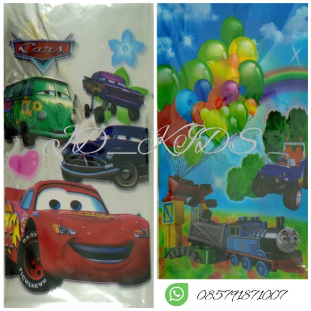 

17x35 Plastik Goodie Bag Kantong Snack Souvernir Hampers Ultah Karakter Cars - Thomas