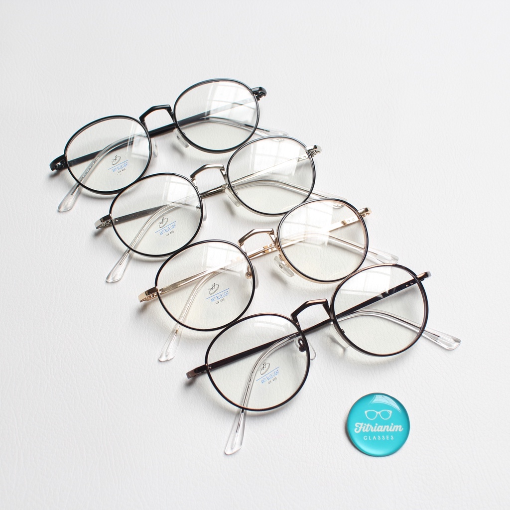 Kaca mata Besi Tebal Minus Tinggi 1738 (Normal s/d -10.00) Lensa Tipis / Standar (Murni / Photocromi