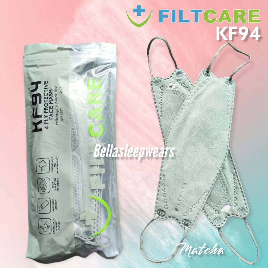 FILTCARE KF94 4PLY - MASKER KF94 4PLY KEMENKES RI AKL FILT CARE FACE MASK ORIGINAL