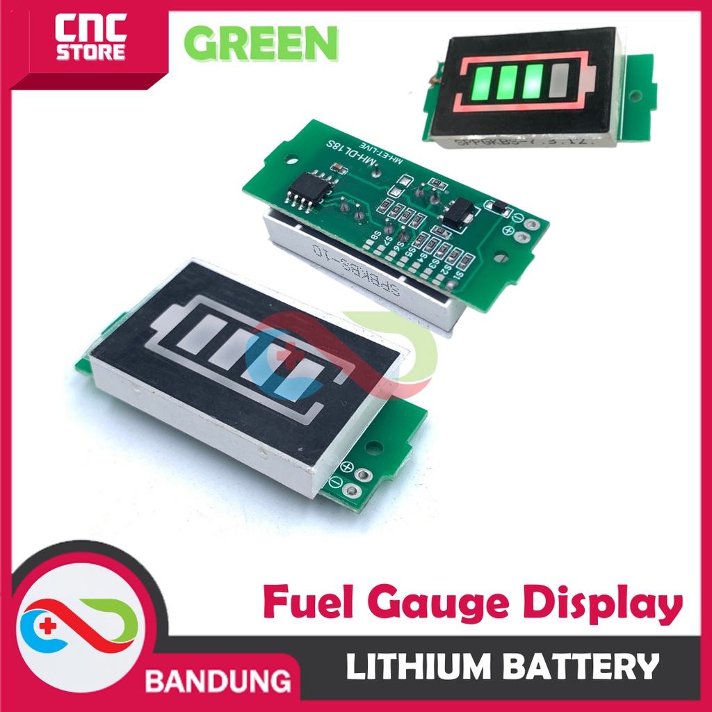 LITHIUM BATTERY FUEL GAUGE DISPLAY MODULE 1/2/3/4/6/7/8S GREEN