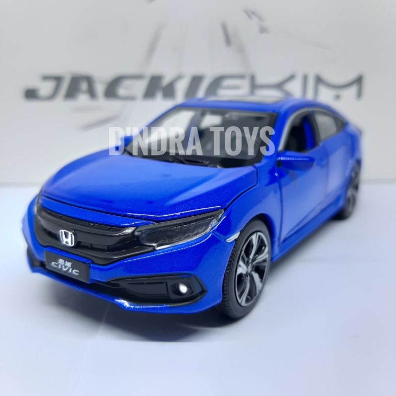 Diecast Miniatur Mobil Honda Civic Turbo -Biru Jackiem Mainan Hobi Koleksi Mobilan skala 32
