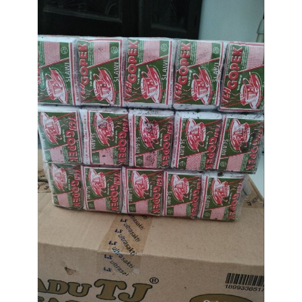 

Teh Gopek 1 Bal (isi 100 biji x 40 gram) Teh Nyapu 1 Bal (isi 100 biji x 40 gram) Teh Sintren 1 Bal