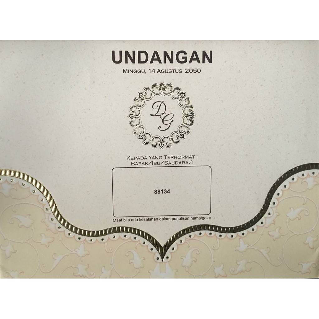 Blangko Undangan ERBA 88134 Murah