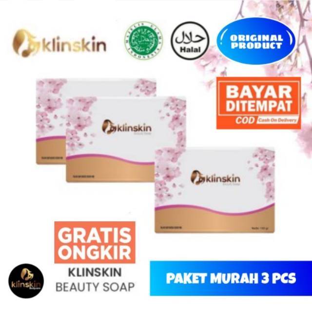 Paket Murah 3 PCS sabun Klinskin Sabun Pemutih Tubuh Original