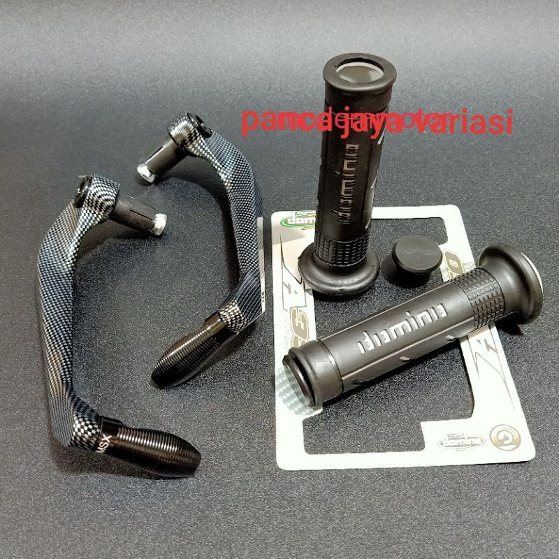 Paketan Handgrip Domino dan Proguard Karbon Universal Semua Motor