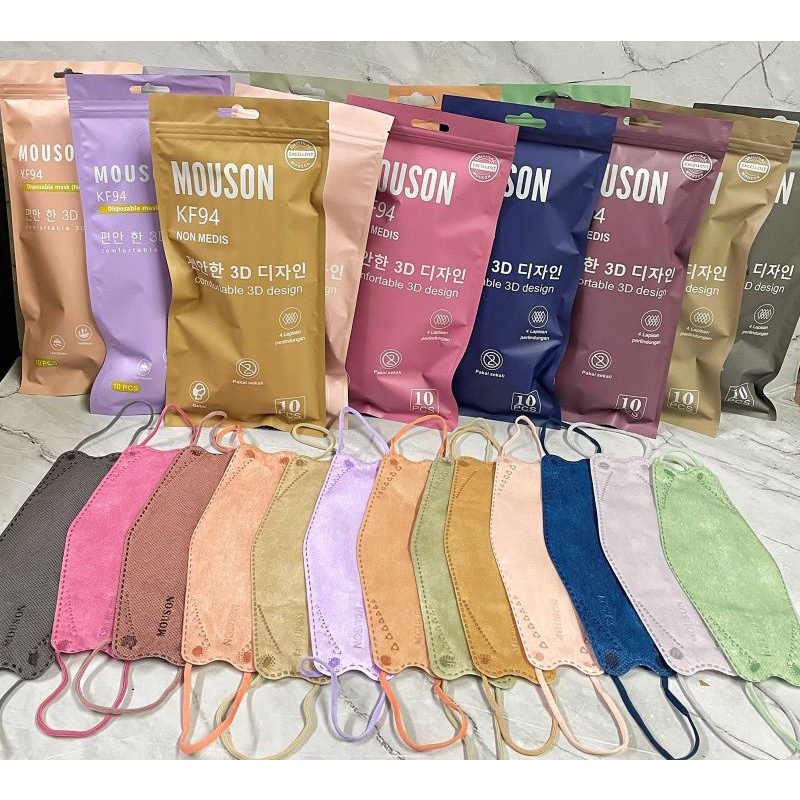 MASKER KF94 4D EVO MOUSON 10 PCS
