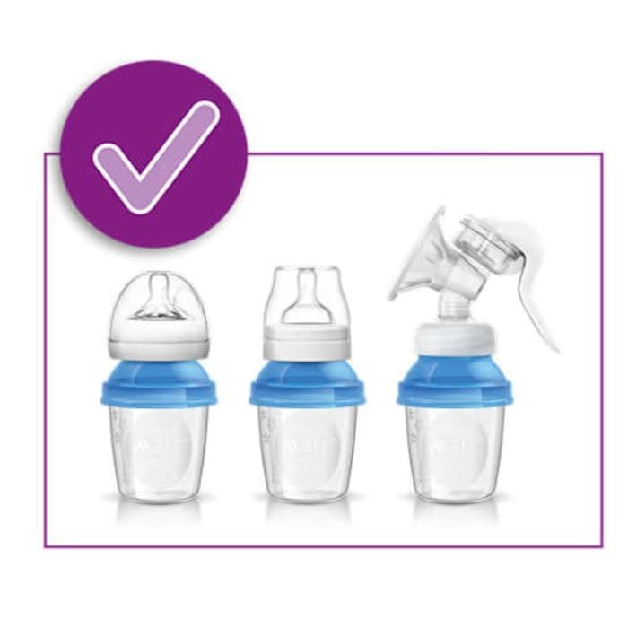 Philips Avent Breast Milk Storage Cups MPASI 180ml Isi 5  | 10 pc Tempat Simpan ASI MPASI