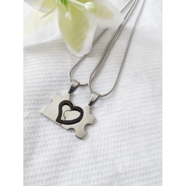 Kalung Couple Titanium Titanium Kalung Soulmate