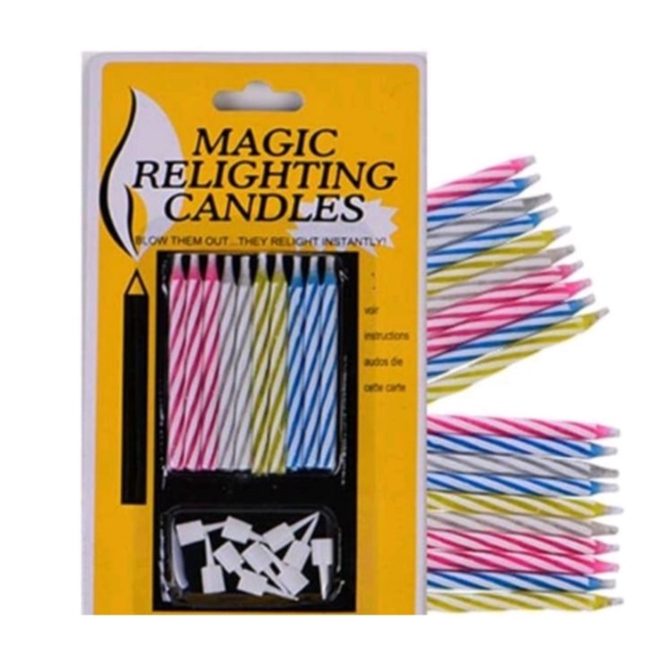 Lilin Magic Candle / Lilin Ulang Tahun Ajaib isi 10pcs