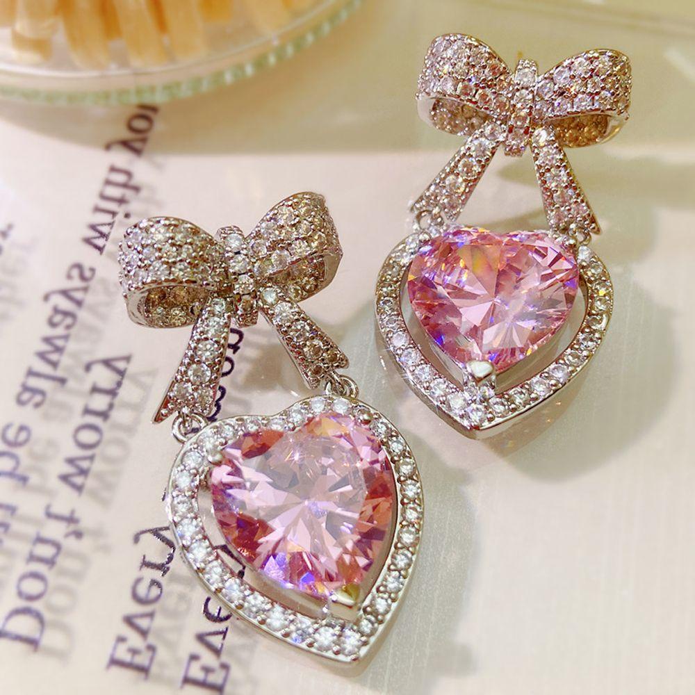 Mxbeauty Wanita Anting Bersinar Pesta Halus Ikatan Simpul Stud Earrings Ear Stud Perhiasan Hadiah Gadis Drop Earrings