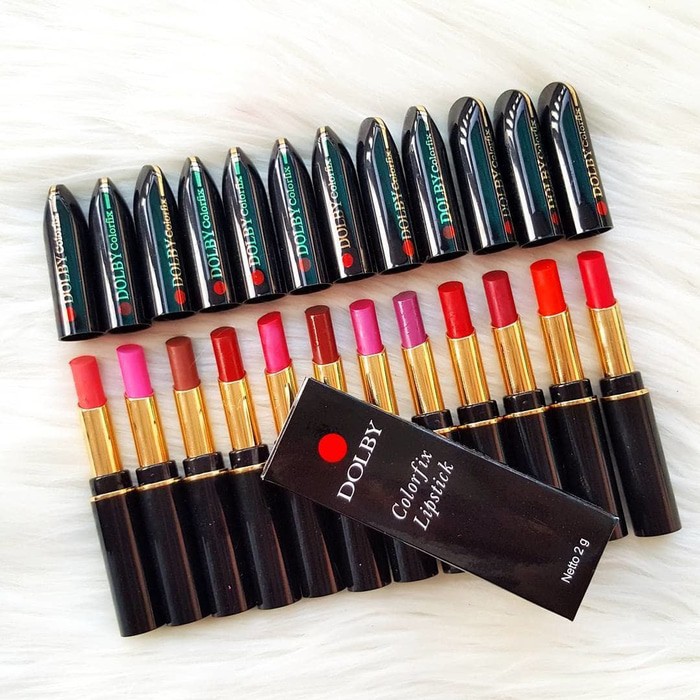 Lipstik Dolby Colorfix lusinan / lipstik dolby matte isi 12pcs