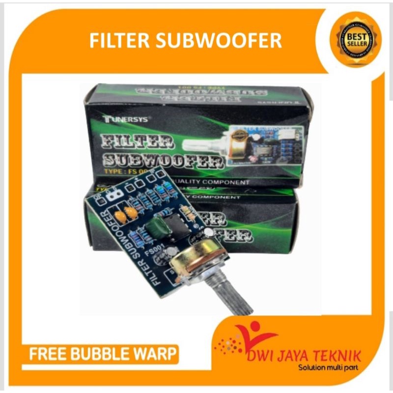 Kit Filter Subwoofer 1 Potensio DC 12V