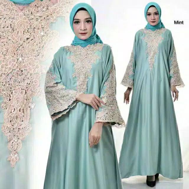 KAFTAN INNARA ZAFINA KAFTAN CANTIK PREMIUM PAYET BORDIR GAMIS FASHION MUSLIM BEST