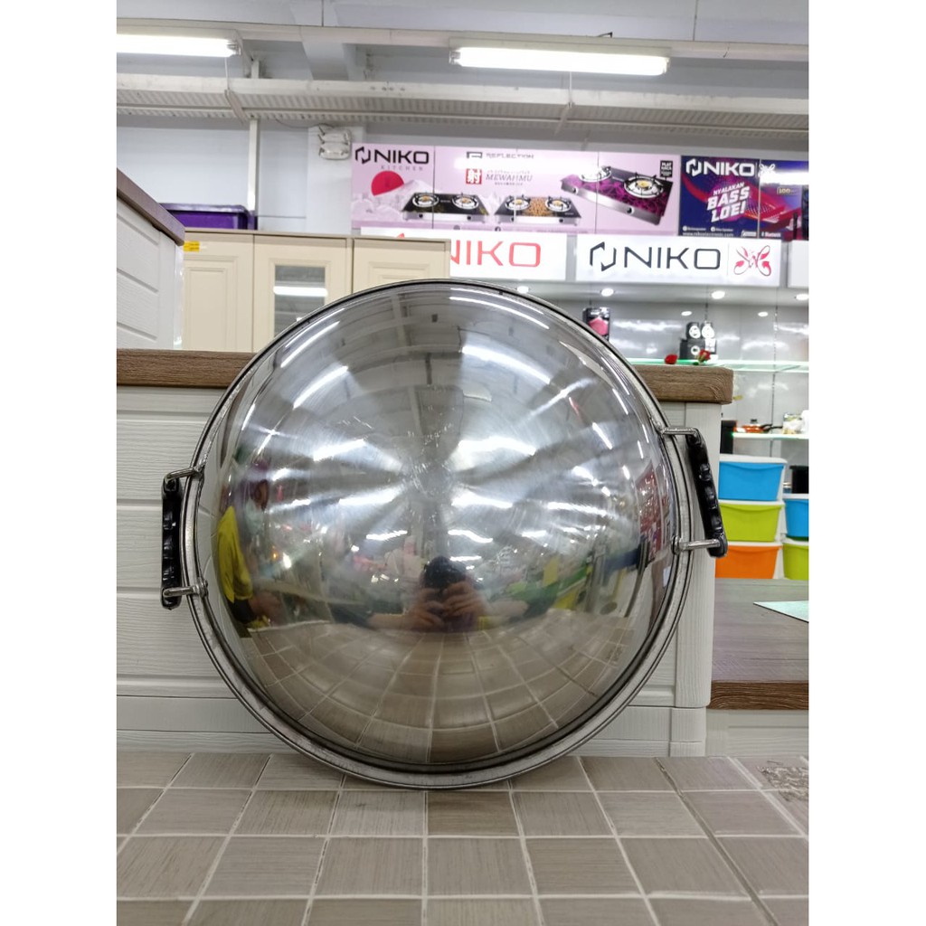 JL-2957 KUALI S/S 2 KUPING 34CM - KUALI STAINLESS