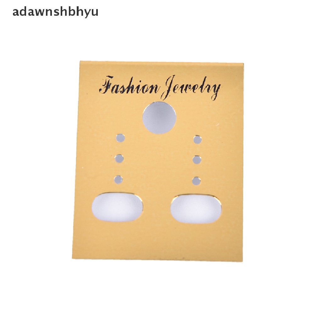 [adawnshbhyu] 100x Gold Profesional Type Plastic Earring Ear Studs Holder Display Gantung Kartu,