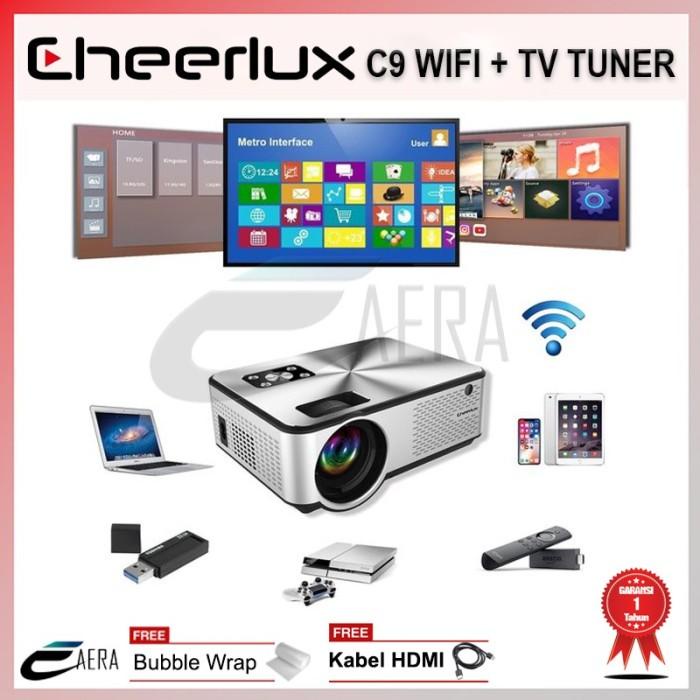 

Irled | Projector Cheerlux C9 Wifi Atv 2800 Lumens Mini Proyektor C9 1080P