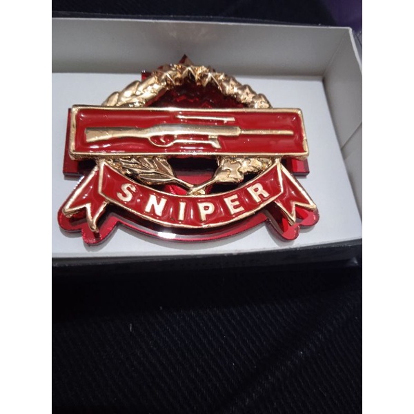 brevet wing pin sniper polri laras panjang mika