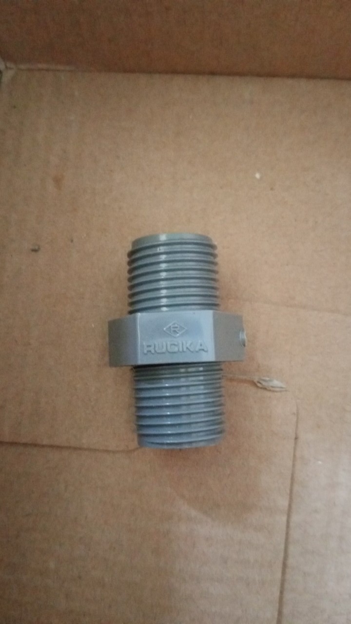 Double Neeple Pvc Aw Rucika  1/2