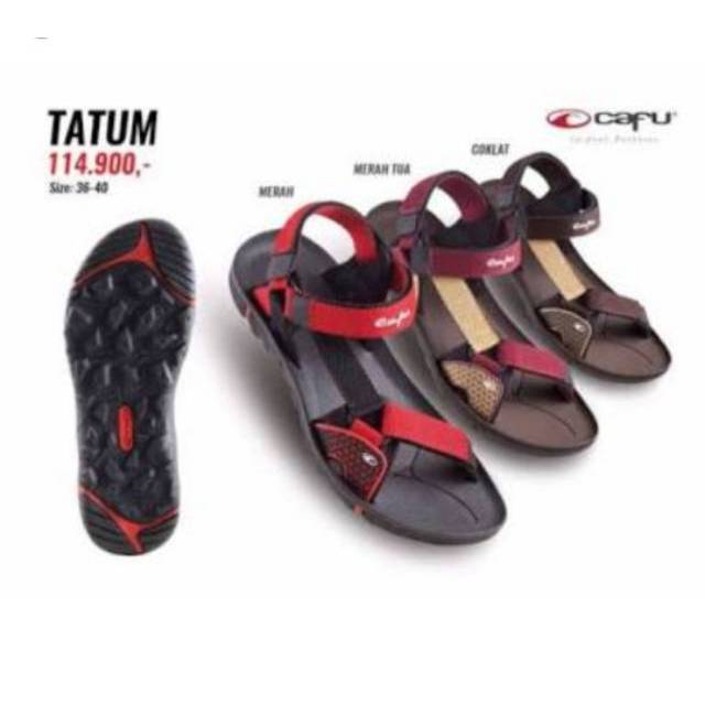 TERMURAH SANDAL GUNUNG WANITA CAFU TATUM RED
