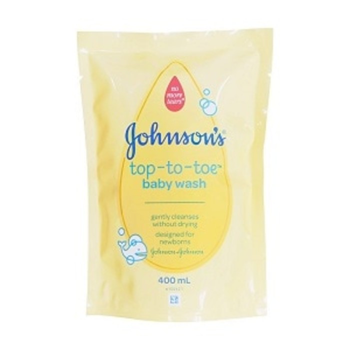 johnson's top to toe baby wash refill 400ml 0236