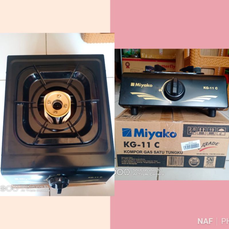 Kompor gas satu tungku Miyako KG 11C