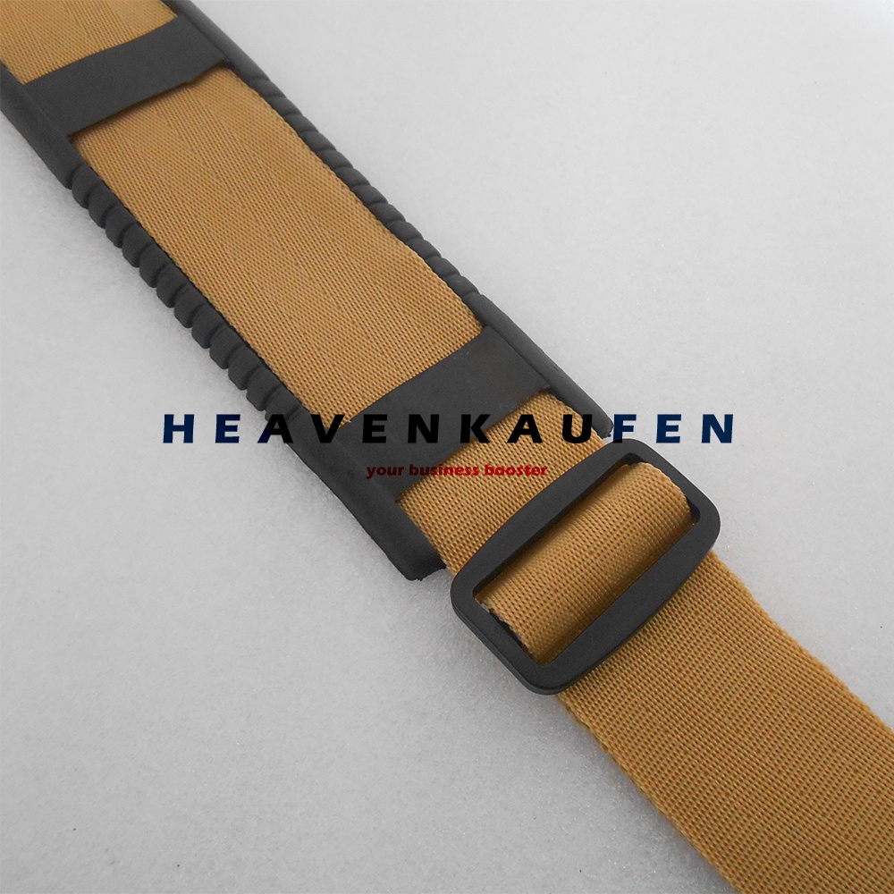 Tali Selempang Tas Strap Tas Pria Lebar 3,8 cm Warna Khaki Kopi Susu Kait Model Huruf S