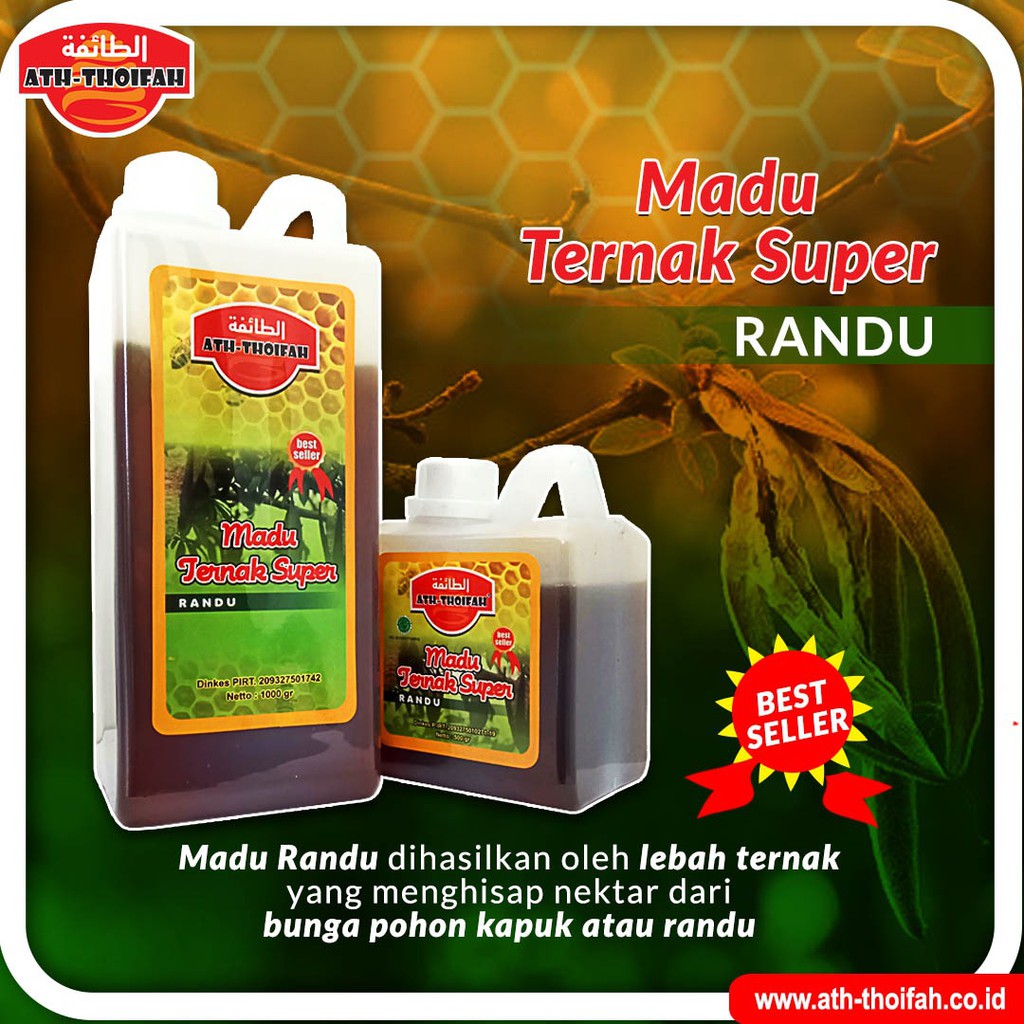 

Madu Asli Ternak Super Randu 1000 gram Original
