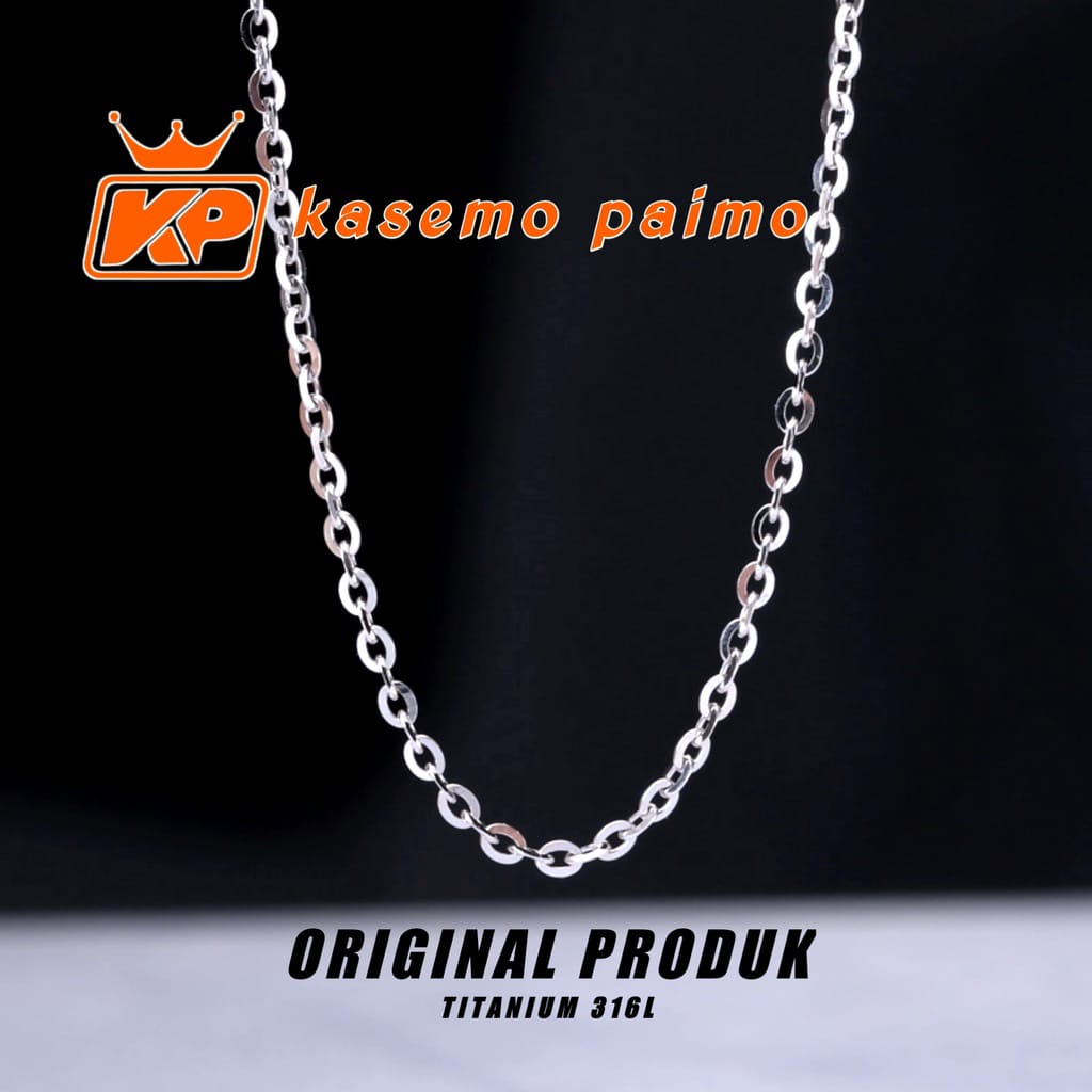 [cod] kalung titanium antikarat orginal import