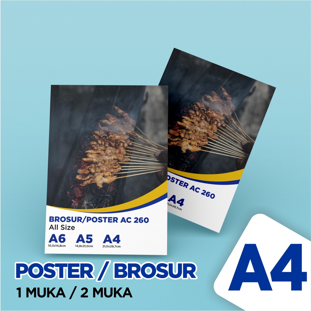 

CETAK BROSUR A4 / POSTER / LEAFLET ART CARTOON 260 GRAM (min 50 lembar)