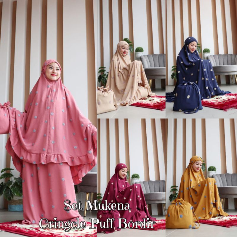 MUKENA CRINGKEL POMPOM DEWASA//MUKENA PREMIUM