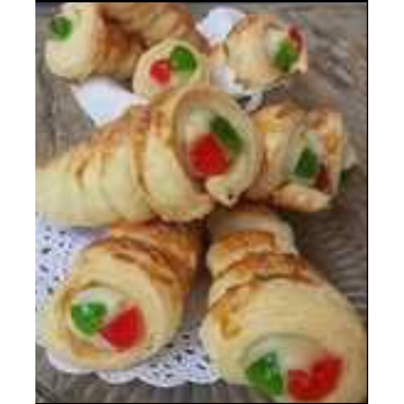 cetakan kue kerucut cum cum JUMBO rhum horn roti keong Pastry isi 20 pcs