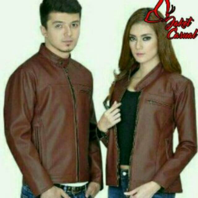 Jaket semi kulit couple