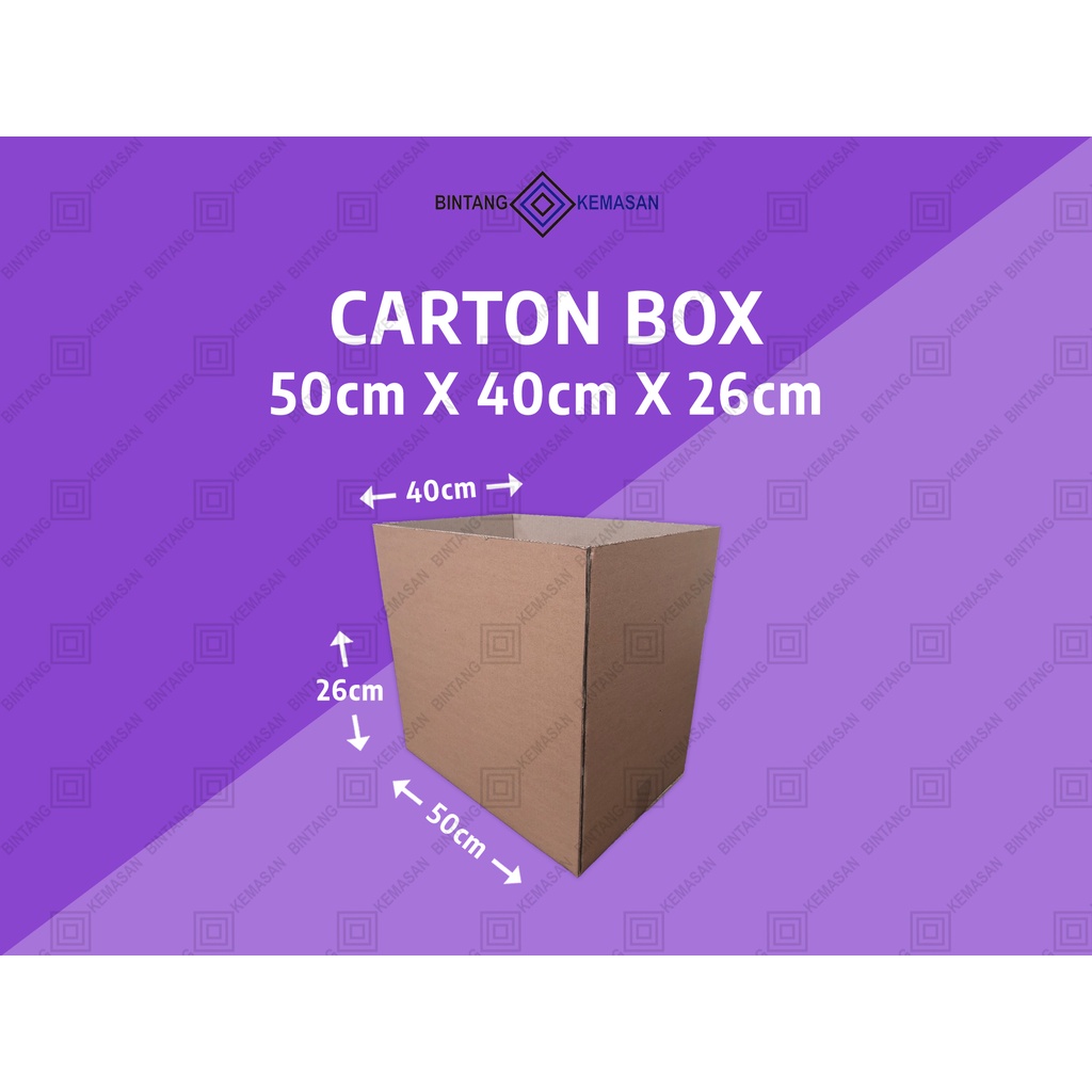 

Kardus Karton 50x40x26cm Dus Packing